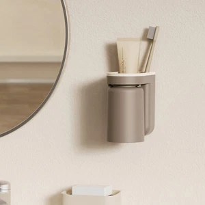 Multifunctional Toothbrush Rack Punch-free Wall-mounted Storage Shelf Holder - Picture 1 of 18