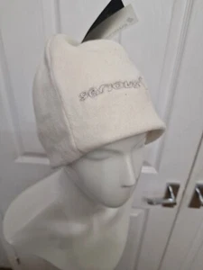 Womens Serious Holly Cream Beanie Hat - Picture 1 of 3