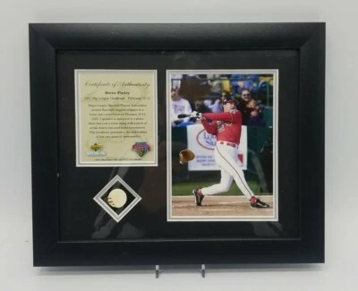 2000 Upper Deck STEVE FINLEY Big League Challenge 8x10 Framed Piece of Baseball - Image 1 of 4