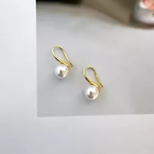 Elegant White Pearl Dangle Drop Earrings for Women,Pearl Earrings - Picture 1 of 5