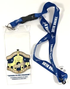 2008 Los Angeles Dodgers “RETURN TO THE COLISEUM" Lanyard with Ticket Holder New - Picture 1 of 4