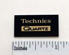 Technics Plattenspieler Logo Abzeichen für Staubabdeckung maßgeschneidert Gold Aluminium