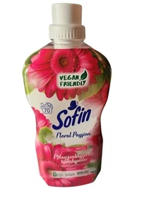 8 Stück Vegan 70 Wäschen Sofin Pflanzenbasierter Weichspüler Floral Passion - Bild 1 von 2