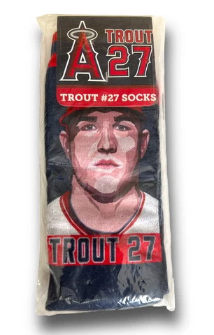 Los Angeles Angels Mike Trout #27 Socks MLB Baseball 2017 SGA New Sealed Cover