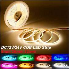 COB LED Streifen 12V 24V DC RGB RGBW RGBWW WW/CW Stripe Dimmbar Band Leiste DHL