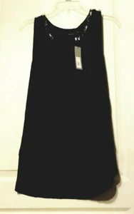 APT9 Navy Blue top with metallic bead accent on front - X Large - FREE SHIPPING - Picture 1 of 3