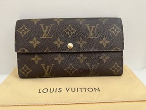 Authentic Louis Vuitton Monogram Portefeuille Sarah long Wallet + dust bag
