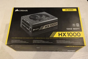 Corsair HX1000 1000W 80 PLUS Fully Modular Power Supply - Black - Picture 1 of 7