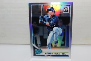 2019 Panini Donruss Optic Prizm Holo Silver Keston Hiura Rookie Rc #93 Brewers - Picture 1 of 2