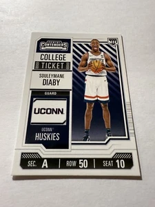 2024-25 Panini NIL UConn Collegiate Souleymane Diaby #26 College Ticket - Bild 1 von 3