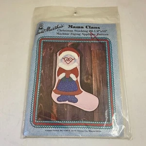 #6294 Tía Martha's Mama Claus Navidad Medias Patrón - Imagen 1 de 7