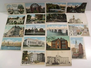 LOTE DE 18 POSTALES HARTFORD, CONNECTICUT CT. PRE-LINO ERA PRE-WWI Y PRIMERA WW SIN PUBLICAR - Imagen 1 de 11