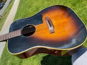 1980 Gibson J-45 Vintage Sunburst Acoustic Guitar - w/ VIDEO - Picture 1 of 22