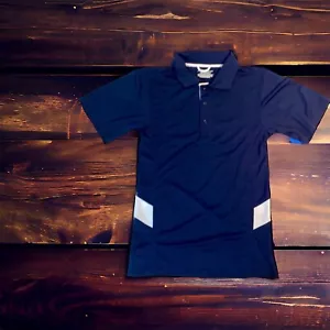 Camisa Polo Brooks Running Para Hombres Azul Marino y Blanco Manga Corta Talla XS Cool Tech Nueva con Etiquetas - Imagen 1 de 6