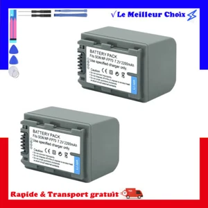 2x NP-FP50 Batterie pour Sony NPFP50 NP-FP30 NP-FP60 NP-FP70 NP-FP71 NP-FP90 - Picture 1 of 5