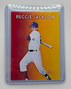 Reggie Jackson Limited Edition Artist Signed Arizona State Baseball Card 2/10 - Picture 1 of 2