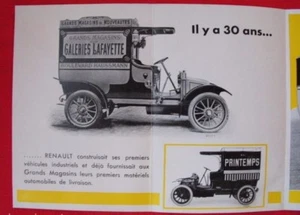 Renault 1932  Il y a 30 ans. Plaquette publicitaire  Utilitaires grands magasins - Imagen 1 de 12