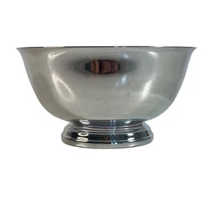 Oneida Paul Revere Reproduction Silver Cup Bowl 4" Round with Stand Base 2" Tall - Picture 1 of 8