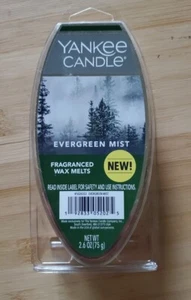 Yankee Candle Fragranced Wax Melts Scented 2.6 Oz Wax Melts Evergreen Mist 🌲 - Picture 1 of 2