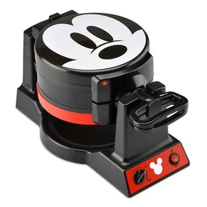 Disney Mickey Mouse 90 Aniversario Doble Abatible Waffle Maker * Nuevo en Caja * Wow - Imagen 1 de 5
