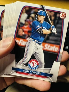 COREY SEAGER TEXAS RANGERS 2023 BOWMAN BASEBALLKARTE #25 - Bild 1 von 2