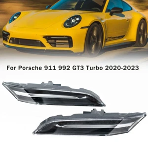 For Porsche 911 992 GT3 Turbo 2020-2023 Pair Fender Side LED Turn Signal Light - Picture 1 of 7