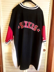 Hardwood Classics Philadelphia 76ers Warmup Top - Picture 1 of 4