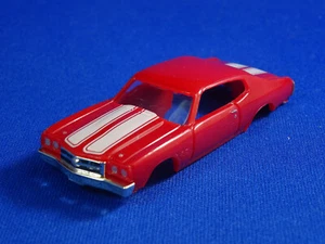 New Red / White 1970 Chevy Chevelle  MoDEL MoToRING  T-jet HO Slot Car body  - Picture 1 of 9