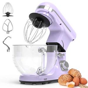 Electric Stand Mixer 1400W 5.5L 6 Speed Countertop Kitchen Food Beater Purple - Picture 1 of 7