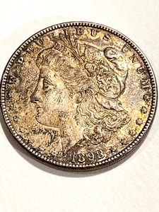 1898 Morgan Silver Dollar, Philadelphia Minted  90% Silver 10% Copper.  ML - Picture 1 of 8