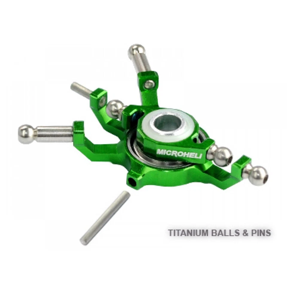 Microheli Precision CNC Titanium X Swashplate (VERDE) - HOJA 130X Foto 1 de 1