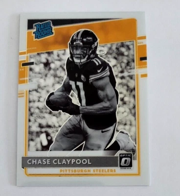 Chase Claypool Variation Optic Rated Rookie #327 Chicago Bears RC Black White - Image 1 of 2