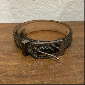 Cinturón con hebilla de piel de becerro italiano WCM New York - Imagen 1 de 6