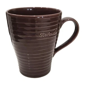 STARBUCKS Plum Purple 2009 Ribbed Design House Stockholm Coffee Mug 12oz EUC - Picture 1 of 7