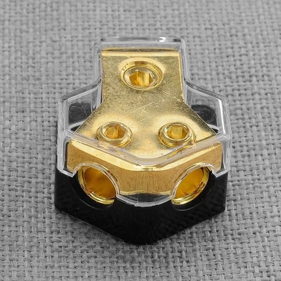 1x 2-Way Audio Power Ground Cable Splitter Distribution Block for Car Truck - Image 1 of 4