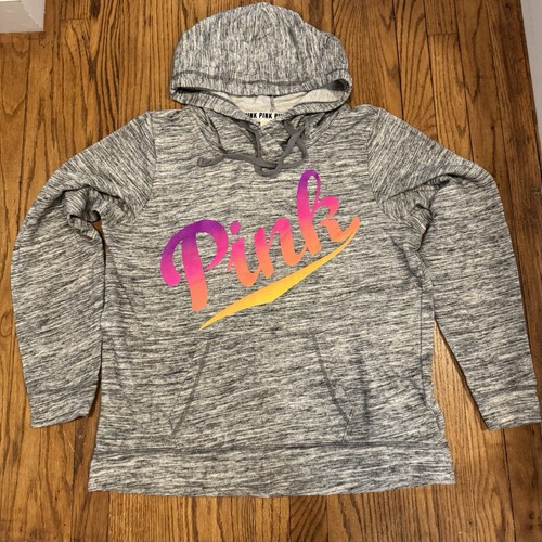 UNDERCOVER Felpa con cappuccio Victoria's Secret. Tg. Grande. Grigio.