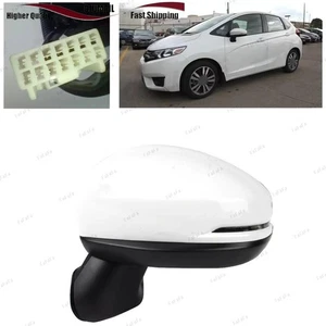 Fit For Honda 2015-2020 White Left Rearview Mirror Assy with Turn Light 5Pins 1x - Picture 1 of 12