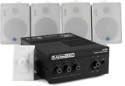 Atlas Sound Complete Business Music 70V System Surface Mount - Image 1 of 4
