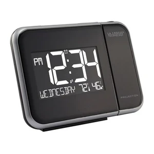Projection Alarm Clock with Indoor Temperature and Humidity (616-1412) - Picture 1 of 8
