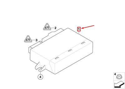 MINI CABRIO R57 Module de capote cabriolet 61313454818 3454818 NOUVEAU ORIGINE - Immagine 1 di 2