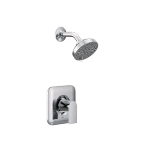 Moldura de ducha Moen cromada Genta LX Posi-Temp, cabezal de ducha moderno y mango T2472EP - Imagen 1 de 5