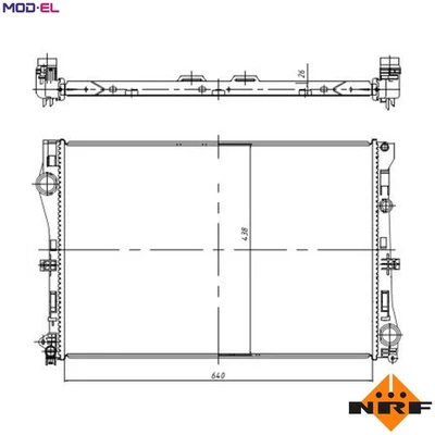 RADIATOR ENGINE COOLING 50040 FOR M 274.920 2.0L M 274.910 1.6LOM 654.920 2.0L - Image 1 of 4