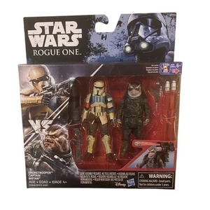 Hasbro Disney Star Wars Rogue One Shoretrooper e Captain Bistan action figure - Foto 1 di 5