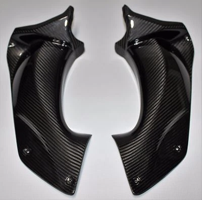 2006-2011 Kawasaki Ninja ZX-14 ZZR1400 Dash Airduct Covers - 100% Carbon Fiber - Image 1 of 4