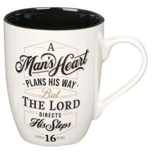 COFFEE MUG: A Man's Heart Plans His Way (Handwash only) - Picture 1 of 2