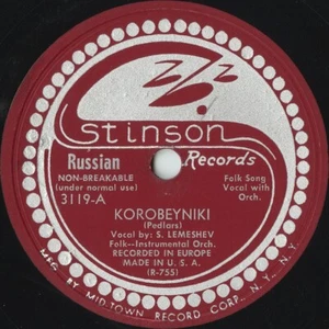 S. Lemeshev "Korobeynik / Kak Chodel Gulial Vanucha" Stinson 3119 Russian 78 rpm - Picture 1 of 2