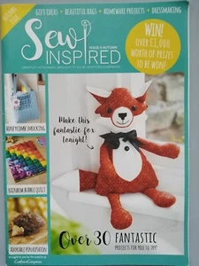 SEW INSPIRED Magazine - Issue 9 Autumn - Incl. free template - Over 30 Projects - Picture 1 of 18