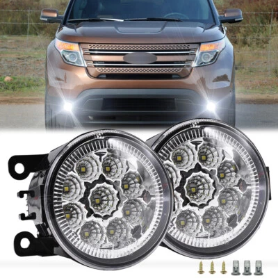 Par de lentes transparentes para Ford Explorer 2011-2015 parachoques luz antiniebla repuesto A+ Foto 1 de 4