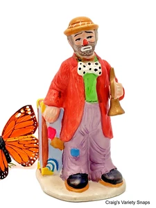 Emmet Kelly Jr. Clown Figurine - Flambro, Bisque Porcelain - Picture 1 of 10