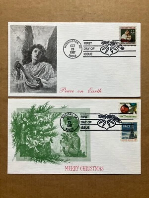 1987 22c Christmas 2367-2368 KMC Venture Combination FDC Set of (2) - Image 1 of 4
